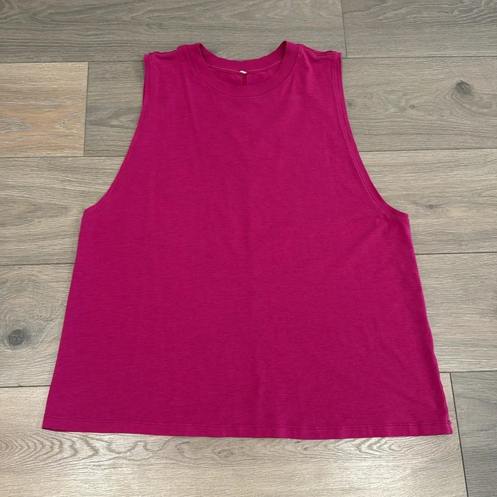 LULULEMON Ripened Raspberry All Yours Tank Active Workout Gym Muscle Top Size 12